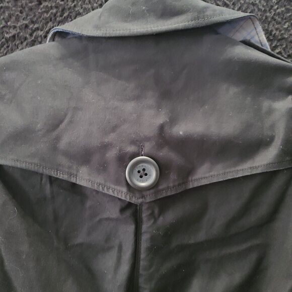 Tommy Hilfiger Long Sleeve One Button Black Trench Coat Size XS/1P Womens - Picture 12 of 12